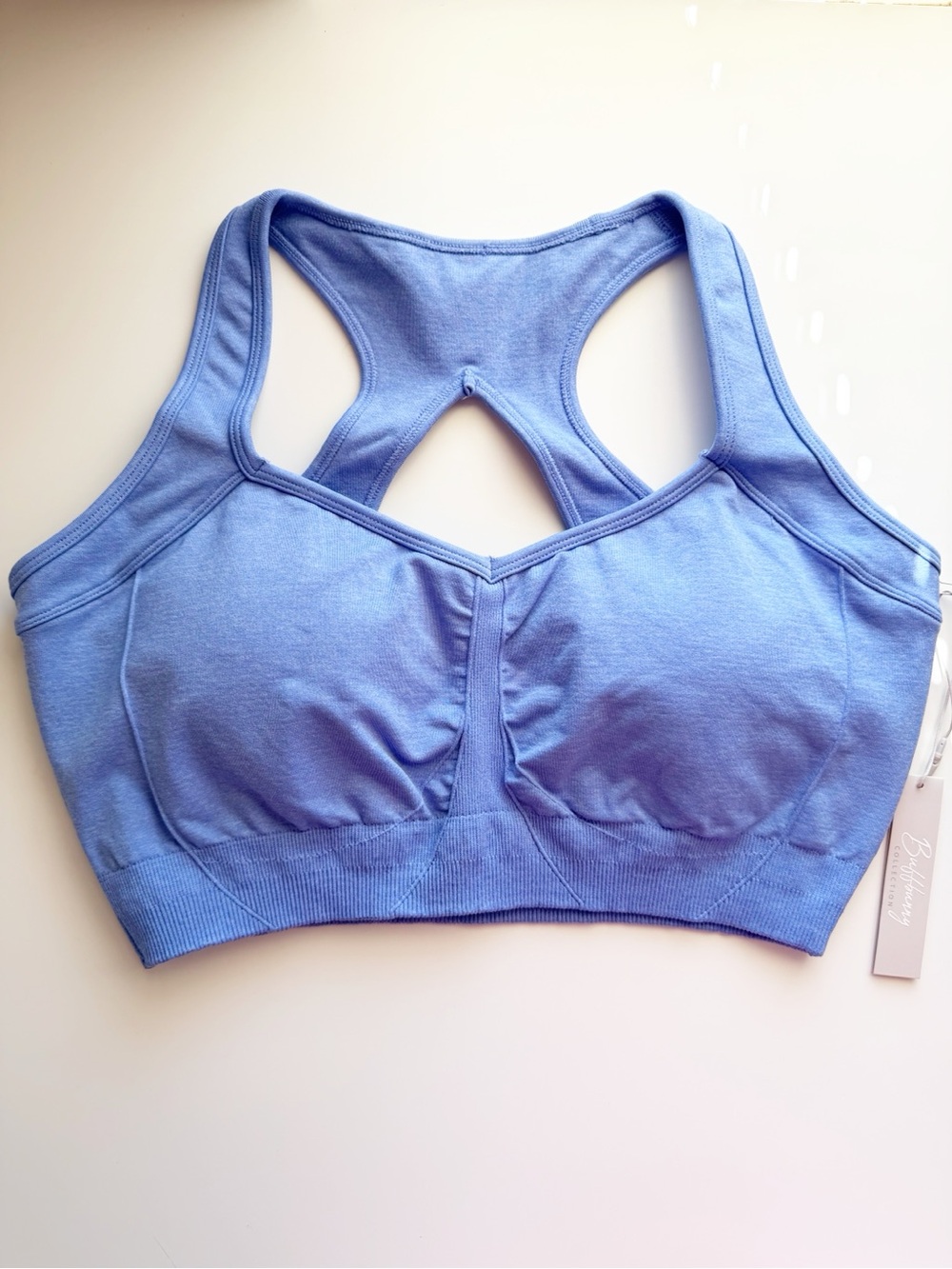 BuffBunny Vida Seamless Sports Bra in Azul size XL NWT